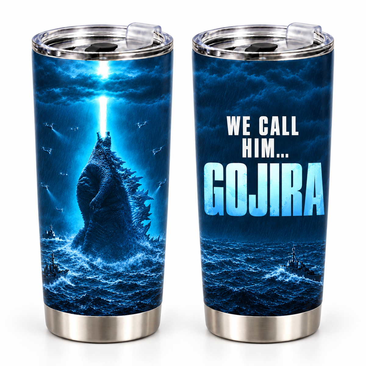 We Call Him Gojira – 20oz Atomic Beam Ocean Beast Tumbler