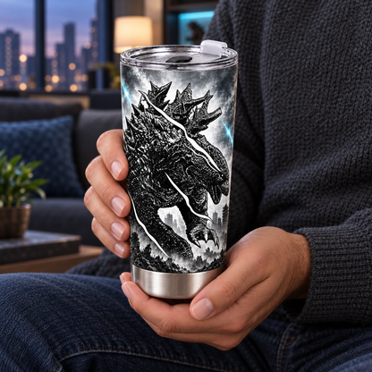 You Were Born to Stand Above – 20oz Giant Monster Motivational Quote Tumbler