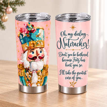 Oh My Darling Nutcracker – 20oz Holiday Storybook Quote Tumbler