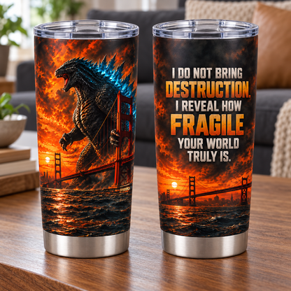 Golden Gate Titan – 20oz Fiery Sunset Beast Stainless Steel Tumbler