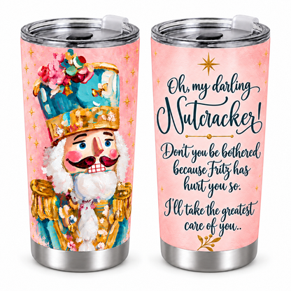 Oh My Darling Nutcracker – 20oz Holiday Storybook Quote Tumbler