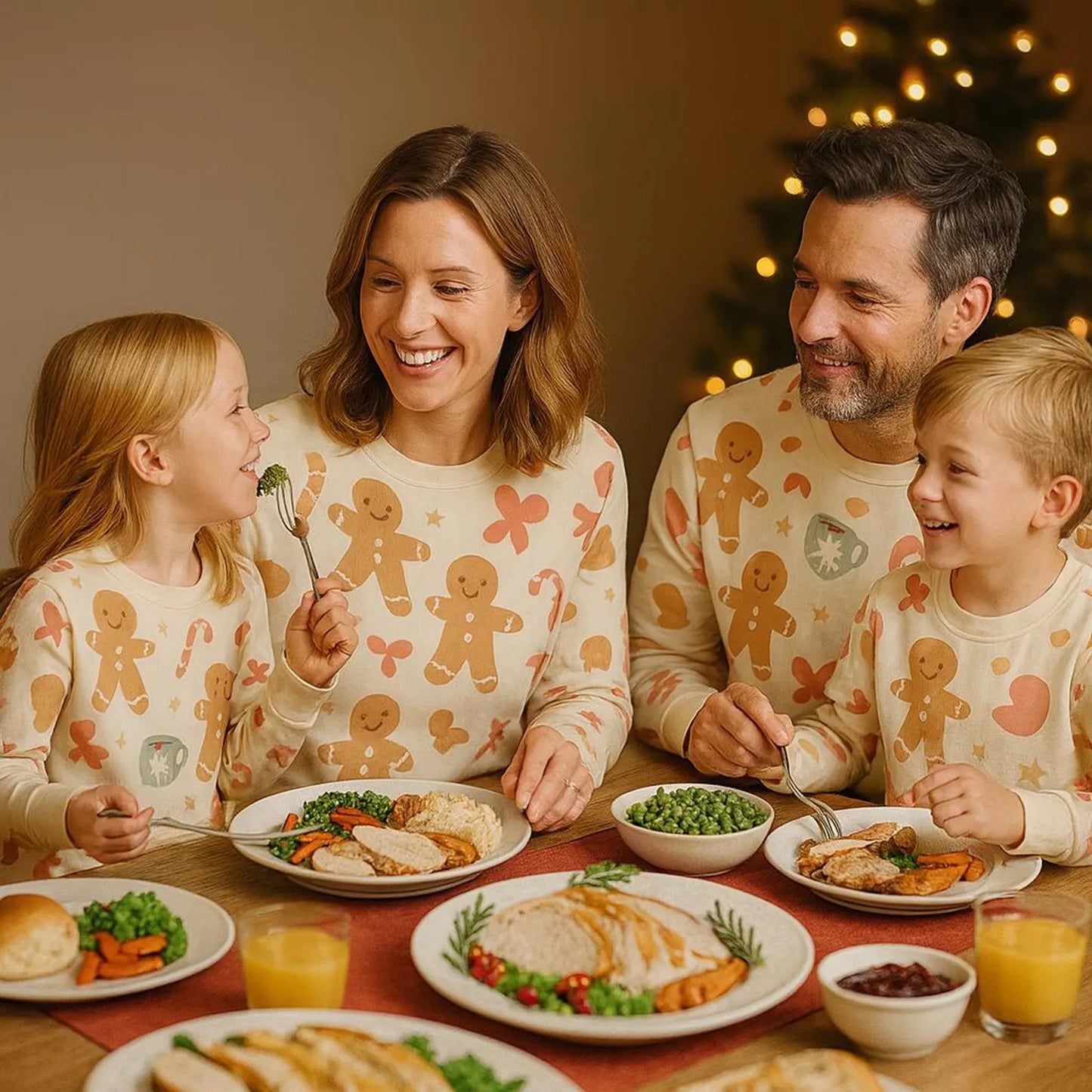 Sweet Cookie Matching Christmas Pajama Set – Festive Holiday Sleepwear for Adults, Kids, Babies & Pets