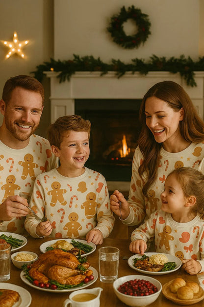 Sweet Cookie Matching Christmas Pajama Set – Festive Holiday Sleepwear for Adults, Kids, Babies & Pets