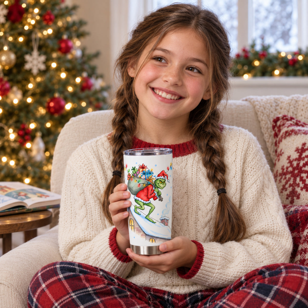 Cheer Up, Dude – 20oz Christmas Quote Tumbler