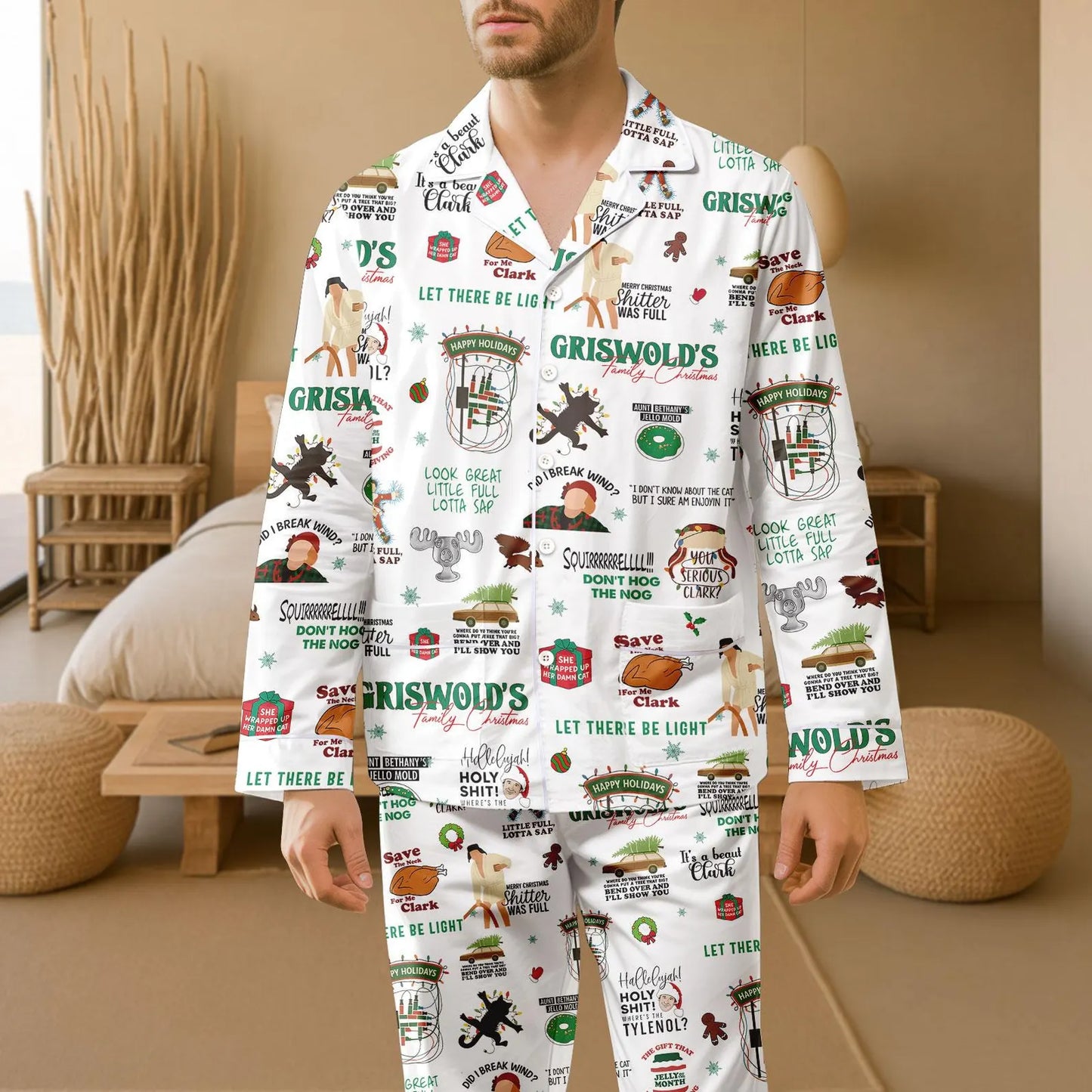 Griswold Pajamas Set – Vintage Family Christmas Sleepwear