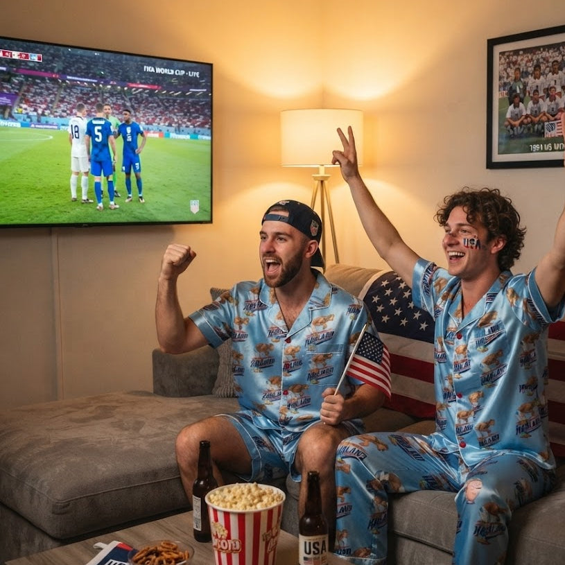 Goal Chant Soccer Meme Satin Pajamas