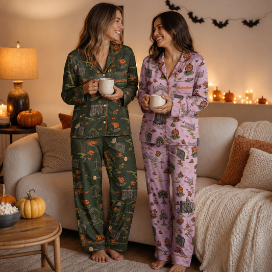 Halloweentown Est. 1998 Vintage Halloween Matching Family Pajamas