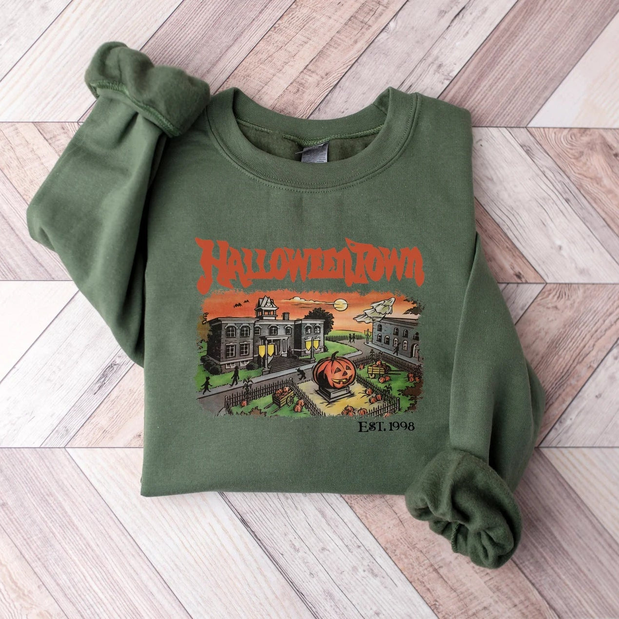 Vintage Halloween Town Sweater
