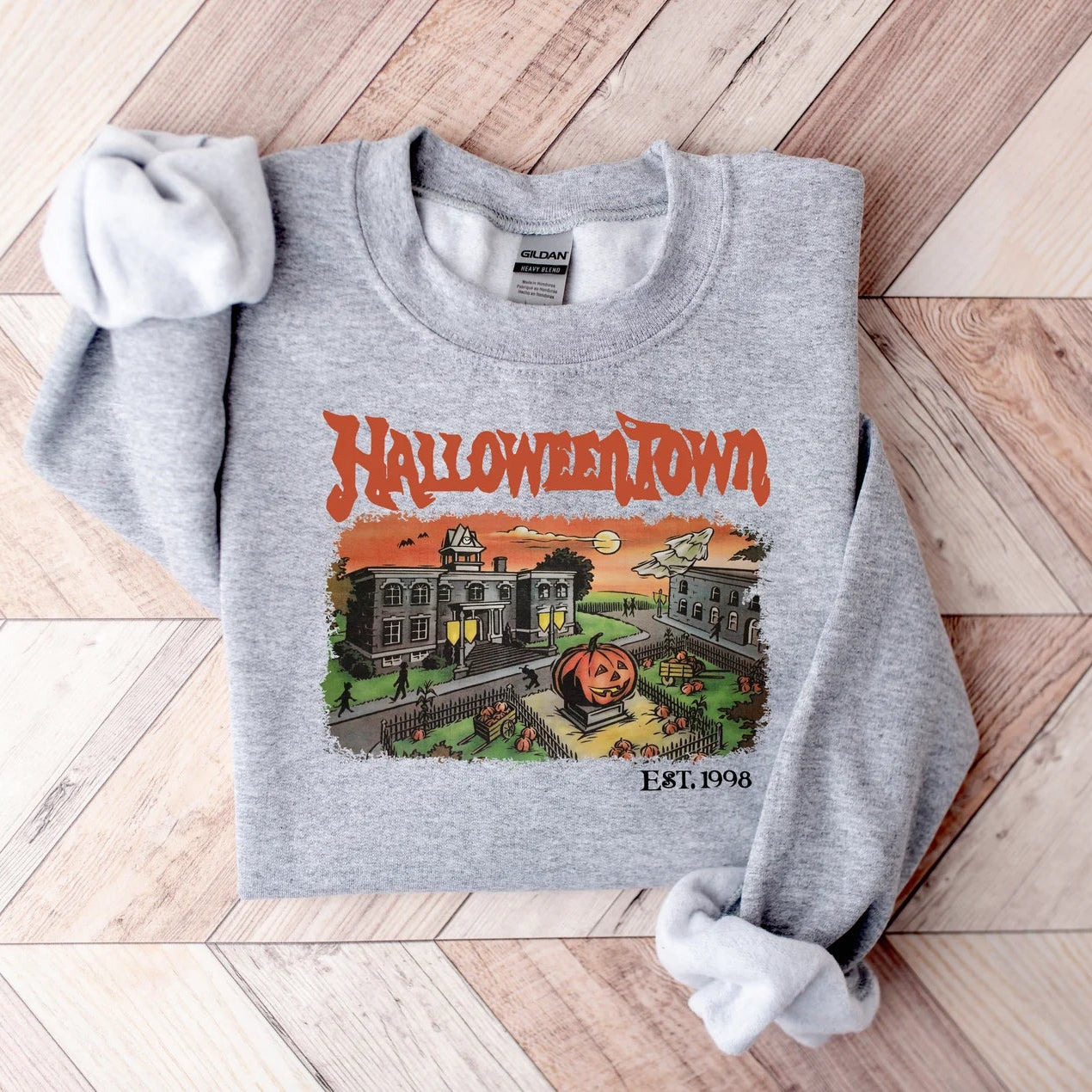 Vintage Halloween Town Sweater