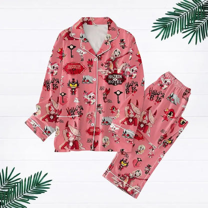 Pink Underworld Cast Satin Pajamas