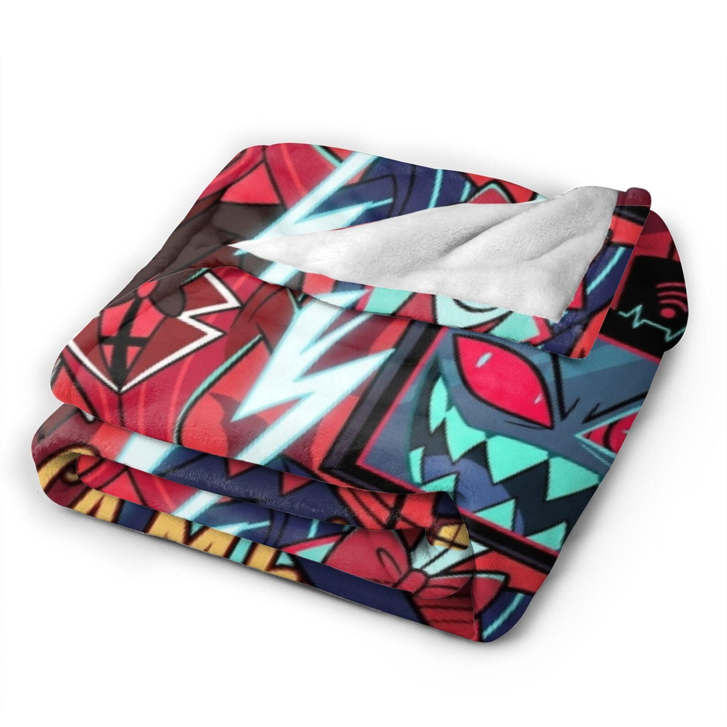 Custom Name Radio vs Tech Rivalry Split Plush Blanket