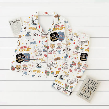 Hockey Romance Pajama Set – Queer Book & Movie Inspired Sleepwear