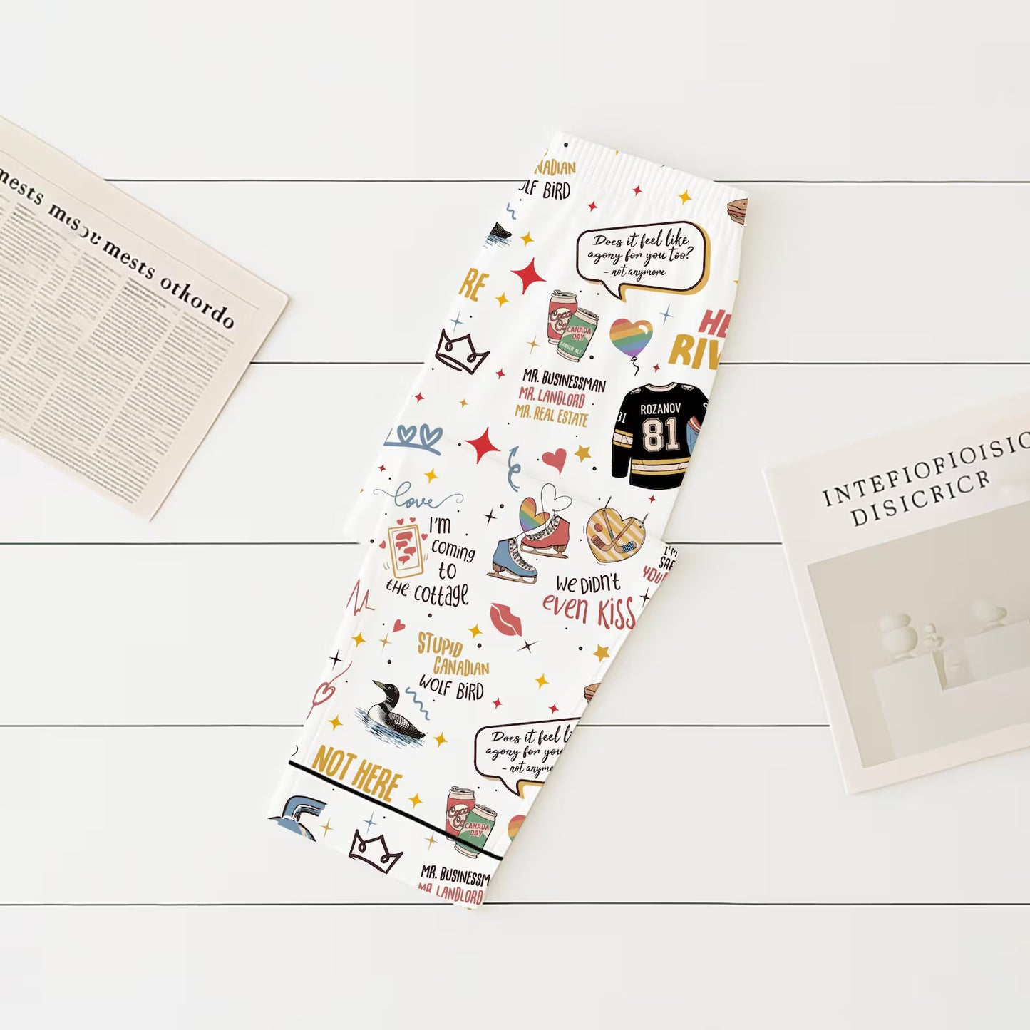 Hockey Romance Pajama Set – Queer Book & Movie Inspired Sleepwear