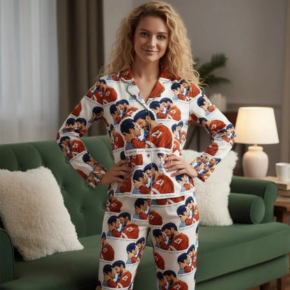Enemies to Lovers Hockey Pajama Set – Romance Book & Movie Inspired Sleepwear