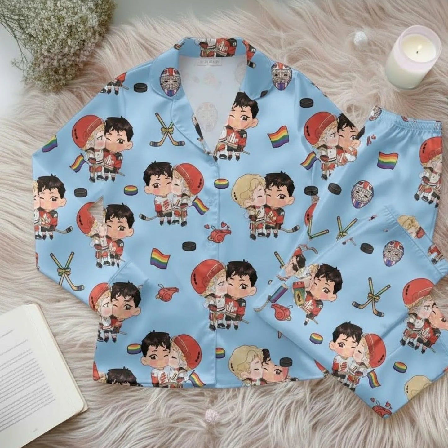Hockey Rivals Romance Pajama Set – Book & Movie Inspired Sleepwear