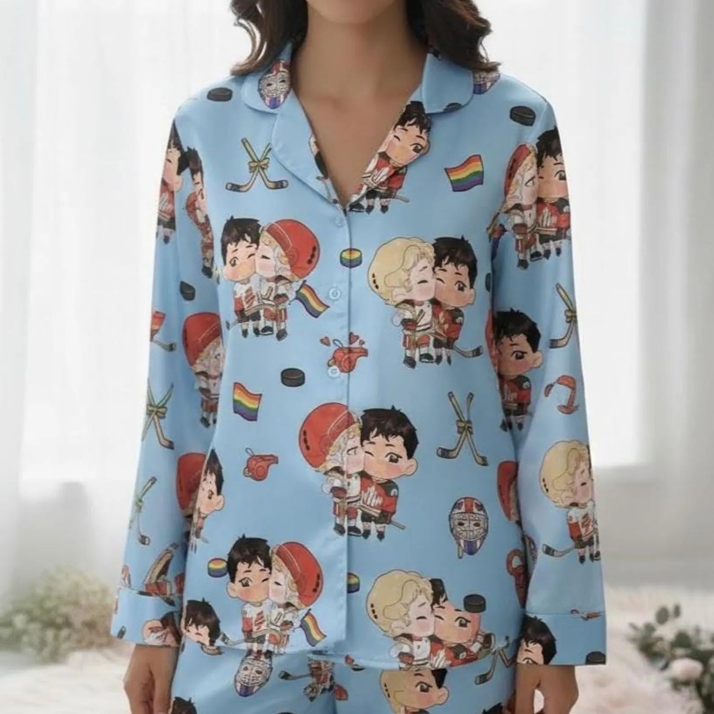 Hockey Rivals Romance Pajama Set – Book & Movie Inspired Sleepwear