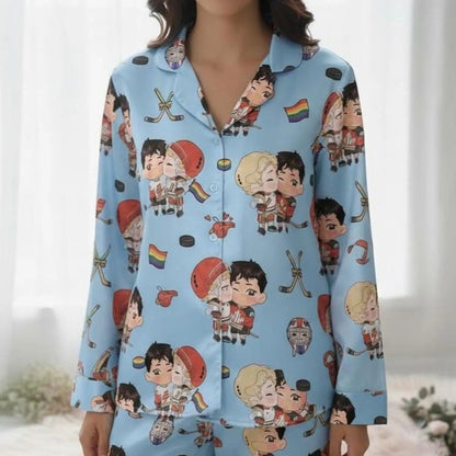 Hockey Rivals Romance Pajama Set – Book & Movie Inspired Sleepwear