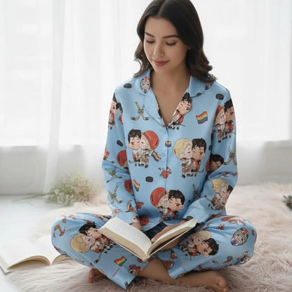 Hockey Rivals Romance Pajama Set – Book & Movie Inspired Sleepwear