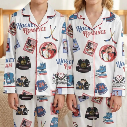 Enemies to Lovers Hockey Pajama Set – Romance Book & Movie Inspired Sleepwear