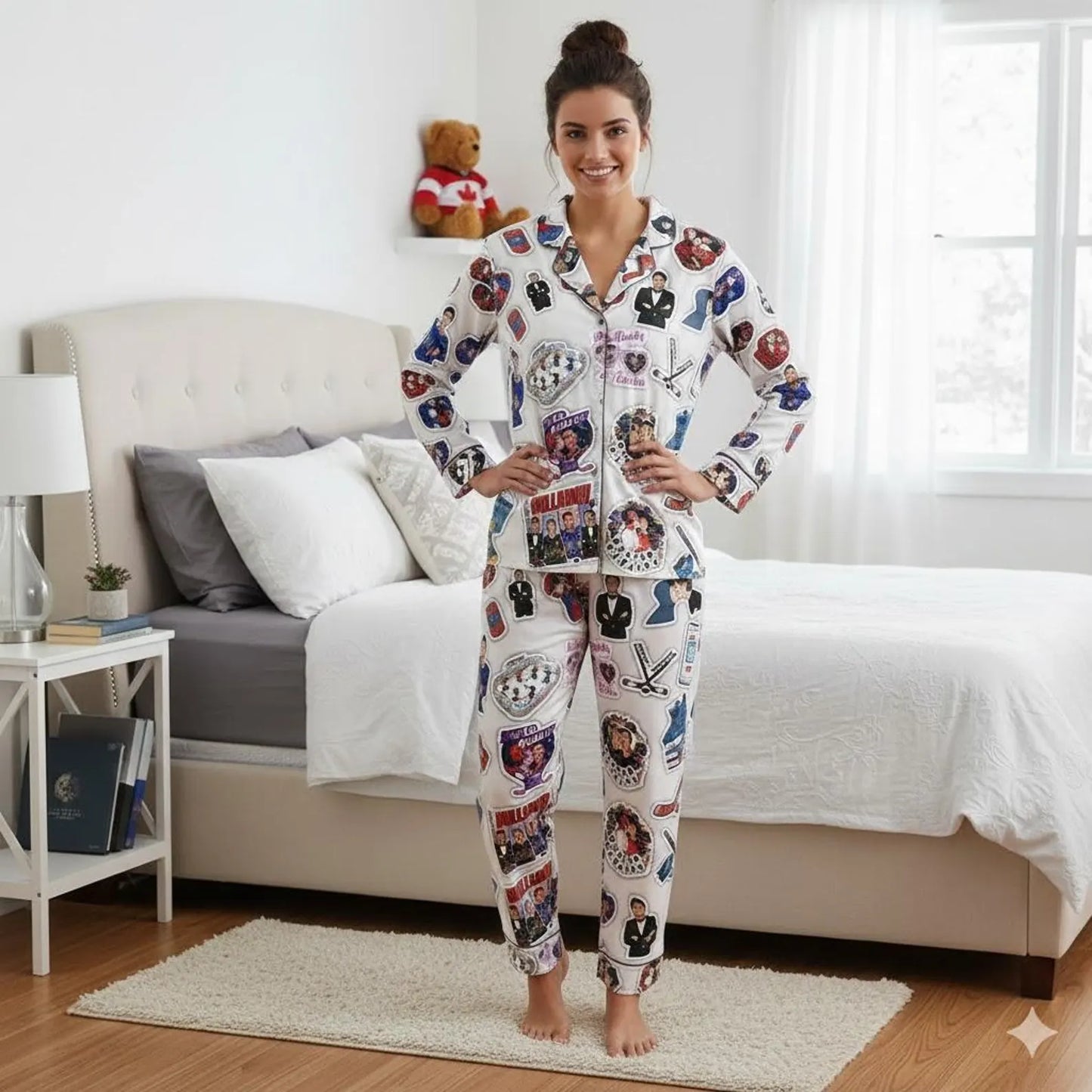 Enemies to Lovers Hockey Pajamas – Romance Book & Movie Inspired Sleepwear