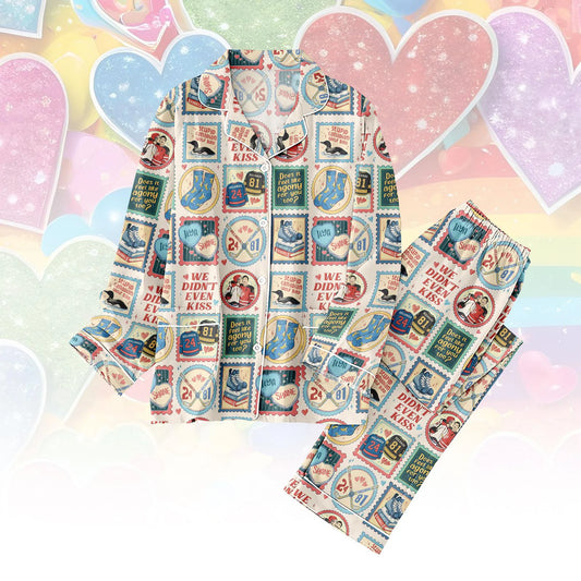 Hockey Rivals Thick Pajama Set – Enemies to Lovers Romance Button PJs