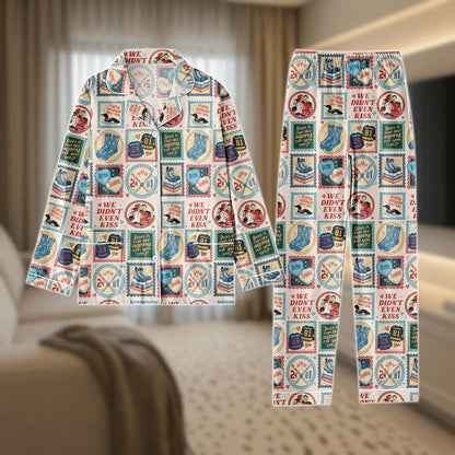 Hockey Rivals Thick Pajama Set – Enemies to Lovers Romance Button PJs