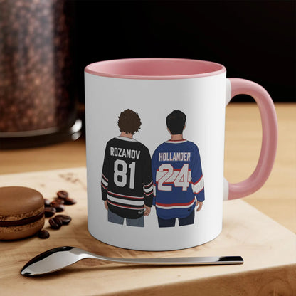 Heated Rivalry Hockey Mug – Rozanov 81 & Hollander 24 Fan Gift
