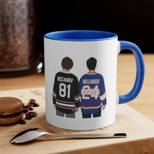 Heated Rivalry Hockey Mug – Rozanov 81 & Hollander 24 Fan Gift