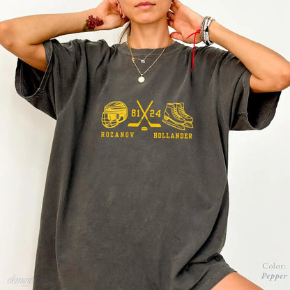 Yellow Queer Hockey Rivals Comfort Colors Shirt – BookTok Romance Inspired Tee