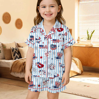 USA 250th Anniversary Pajamas: Red, White & Blue 4th of July Heritage Sleepwear