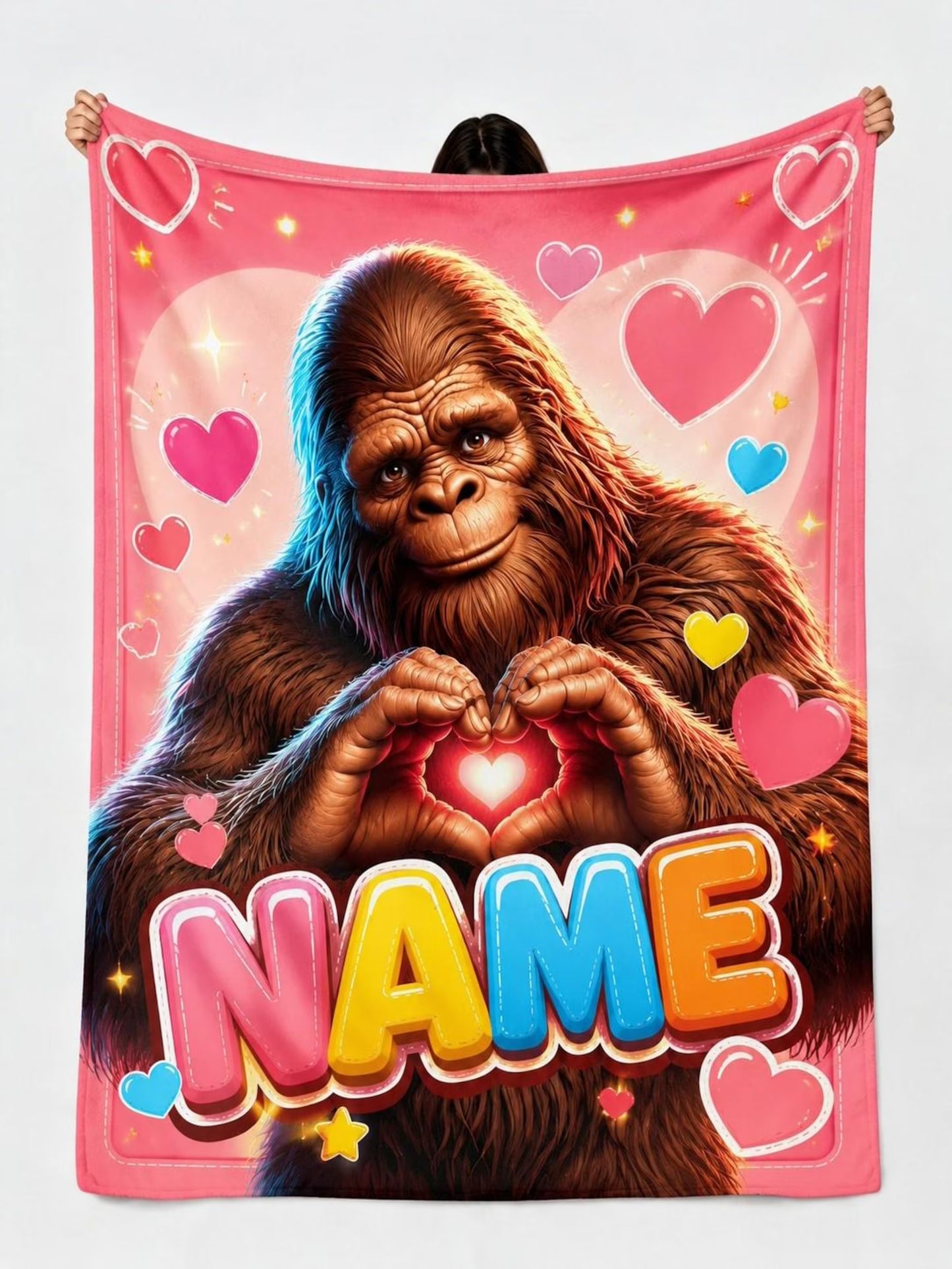 Custom Name Giant Monster Blanket