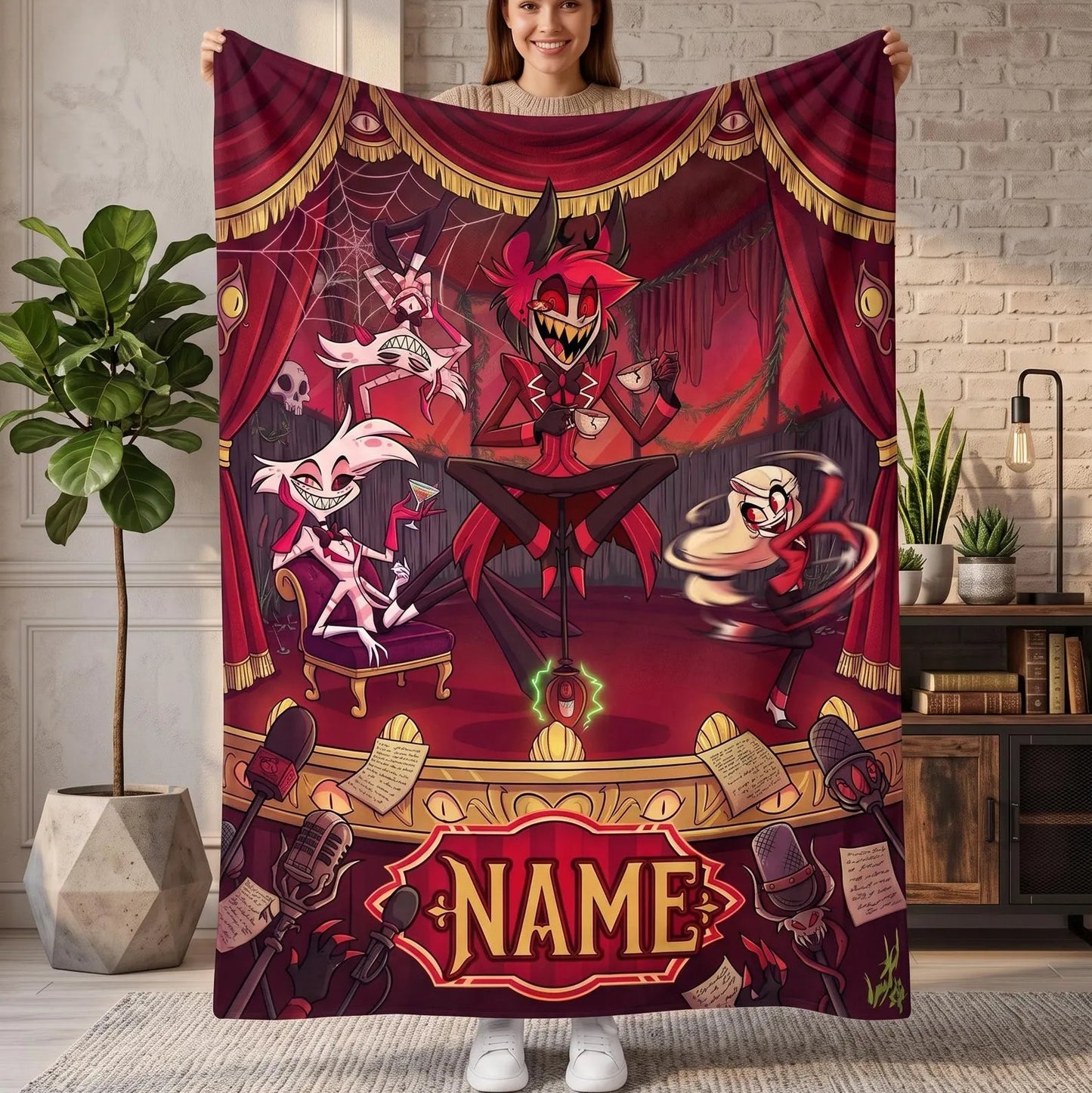 Custom Radio Overlord Theater Stage Plush Blanket