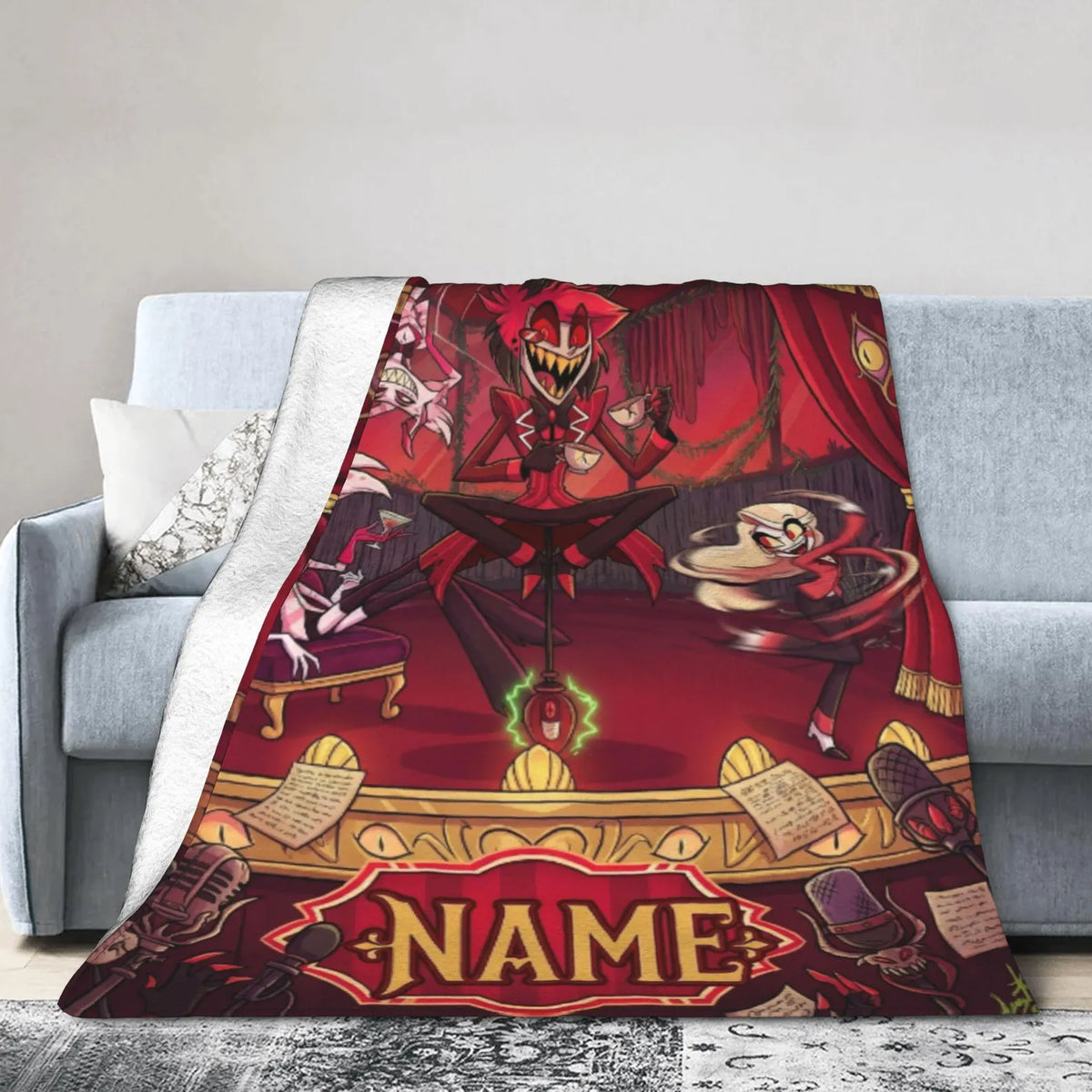 Custom Radio Overlord Theater Stage Plush Blanket