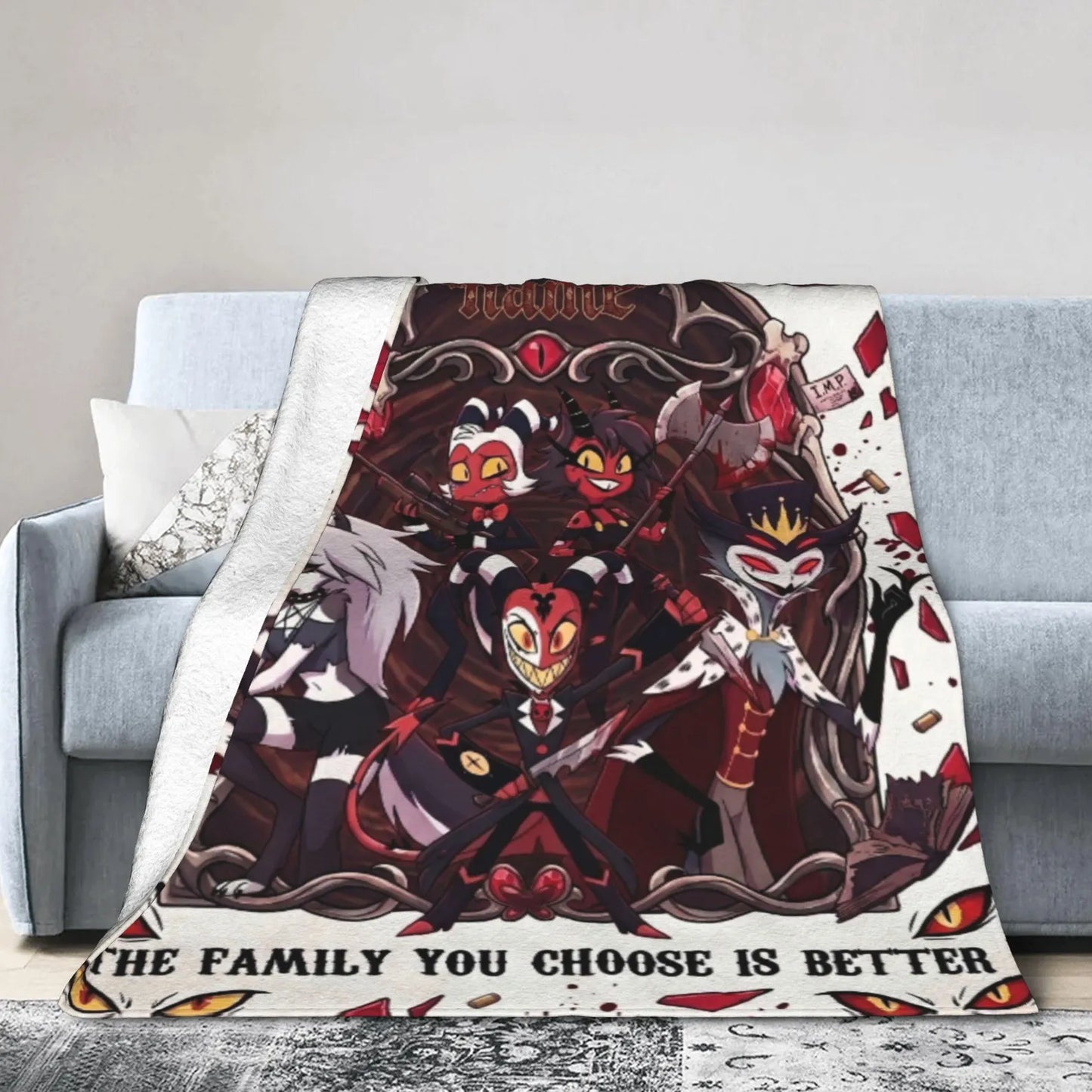 Custom Name Underworld Assassin Crew Gothic Plush Blanket