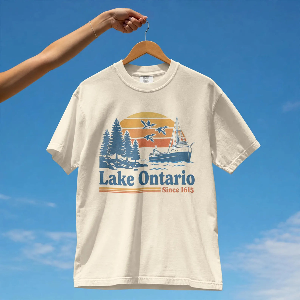 Vintage Lake Ontario T-Shirt | Since 1615 Retro Great Lakes Tee