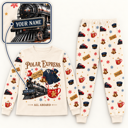 Personalized Polar Express Family Christmas Pajamas