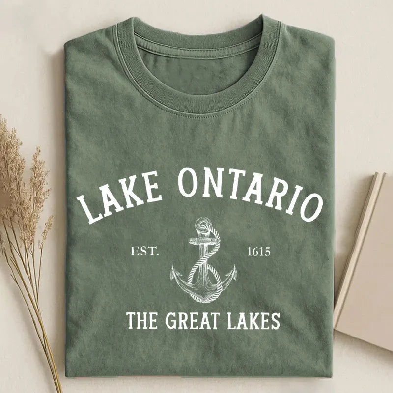 Lake Ontario Sailing Club T-Shirt | Retro Great Lakes Waterway Tee