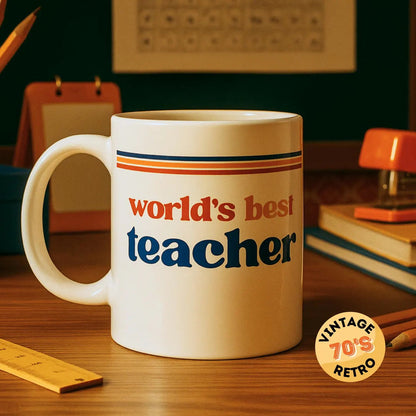 Custom Retro 70s Mug – Personalized Vintage Coffee Gift for Him