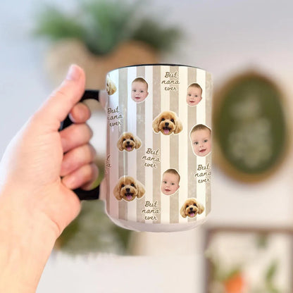 Custom Baby Face Mug – Personalized Photo Coffee Gift for Grandma & Grandpa