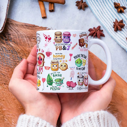 You’re the Jam to My Toast Mug – Funny Valentine Coffee Gift for Couples