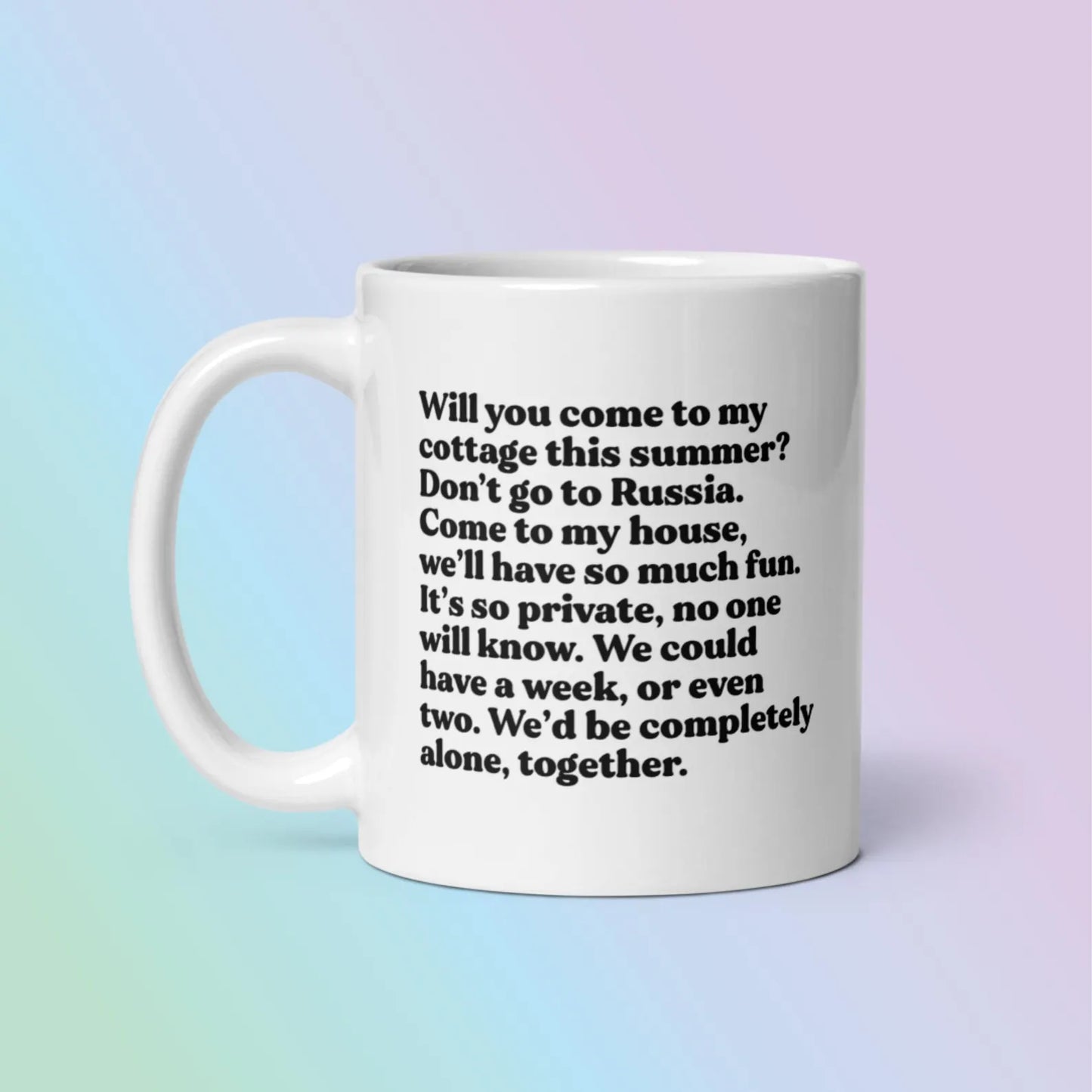Hockey Rivals Romance Mug – Cozy Cabin Invitation Coffee Cup