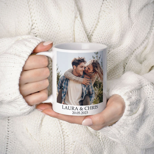Personalized Photo Mug – Custom Picture & Text Coffee Gift for Her