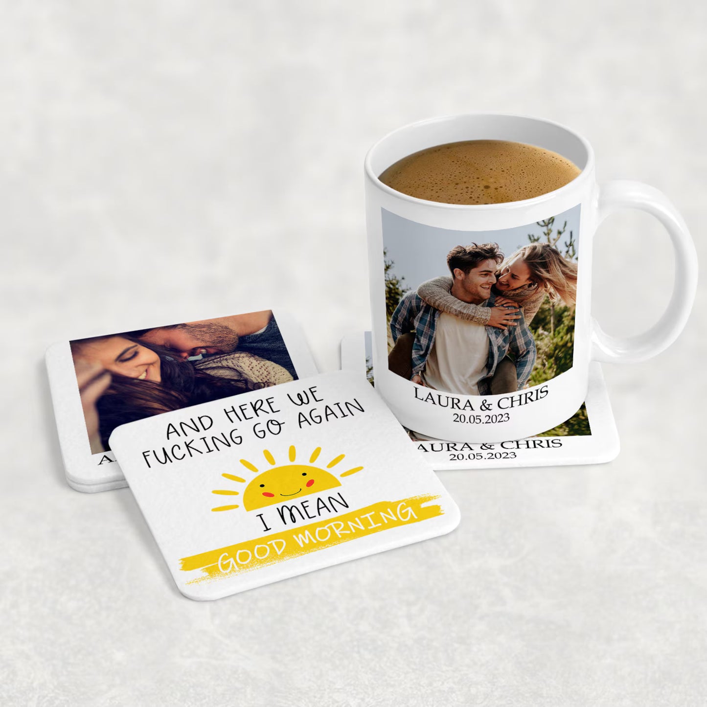 Personalized Photo Mug – Custom Picture & Text Coffee Gift for Her