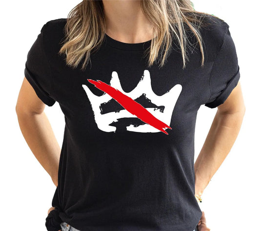 Crownless Freedom Tee – No Kings in America Graphic Shirt