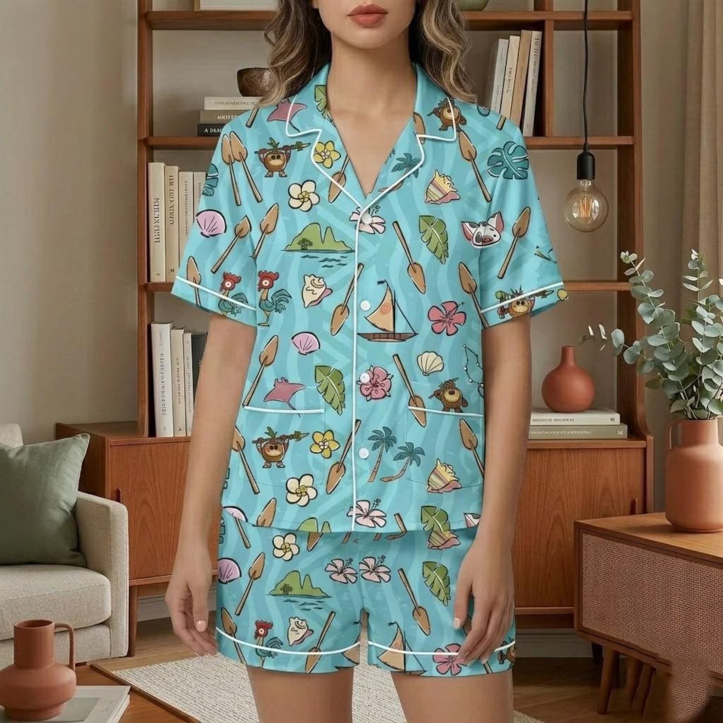 Ocean Girl Adventure Satin Pajamas