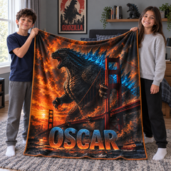 Custom Name Giant Luminous Beast Bridge Blanket