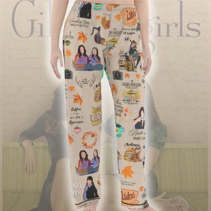 Vintage Stars Hollow Inspired Pajama Set – Autumn & Winter Cozy Sleepwear