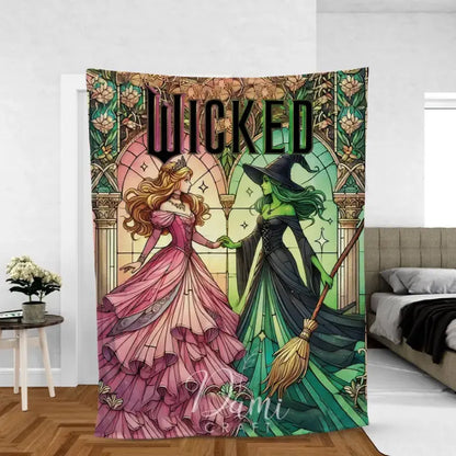 Princess and Witch Stained Glass Friendship Blanket