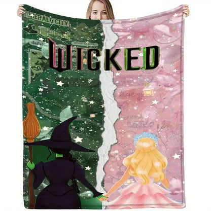 Pink and Green Opposites Friendship Blanket